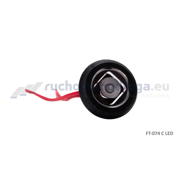 Lampa obrysowa FT-074 12-36V czerwona wpuszczana