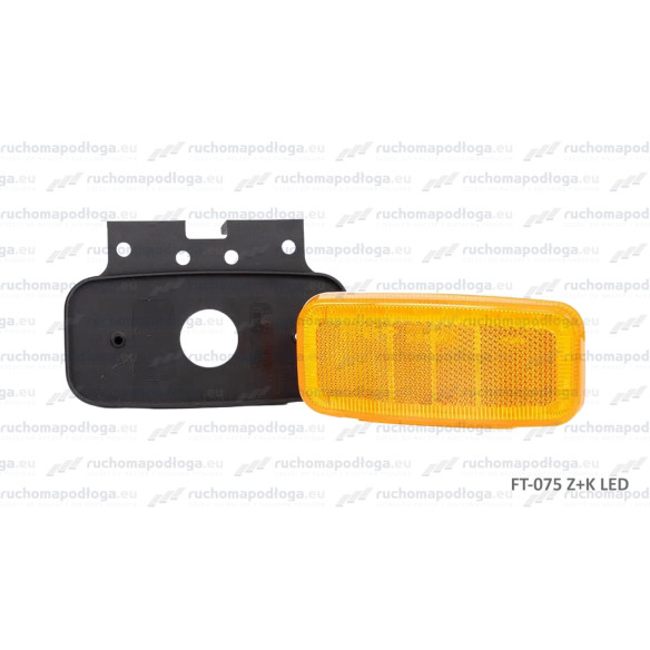 Lampa obrysowa FT-075 12-36V pomarańczowa na kątowniku