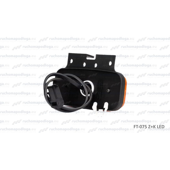 Lampa obrysowa FT-075 12-36V pomarańczowa na kątowniku