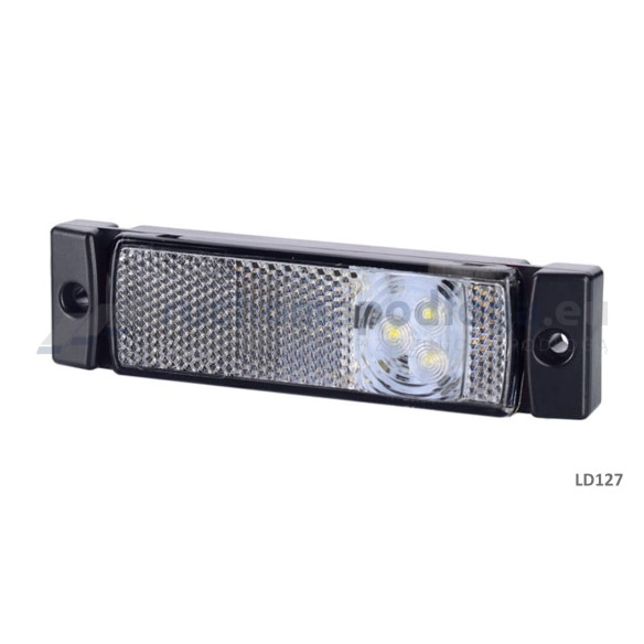 Lampa obrysowa LD 127 biała