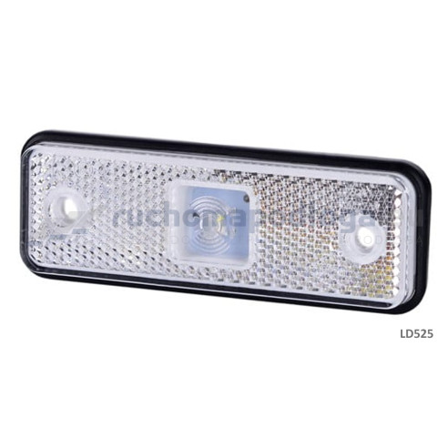 Lampa obrysowa z podkładką gumową LD 525 biała