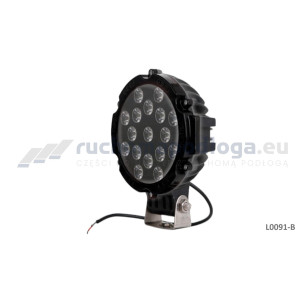 Lampa robocza LED okrągła czarna 17 LED