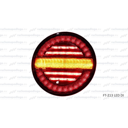 Lampa tylna FT-213, 3-funkcyjna 12/24 V, okrągła, uniwersalna