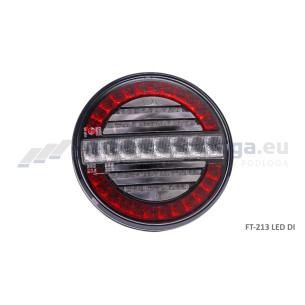 Lampa tylna FT-214, 3-funkcyjna 12/24 V, okrągła, uniwersalna
