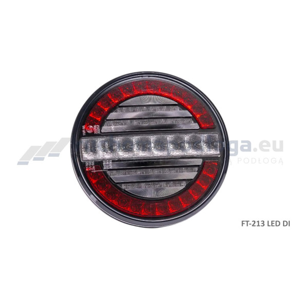 Lampa tylna FT-214, 3-funkcyjna 12/24 V, okrągła, uniwersalna
