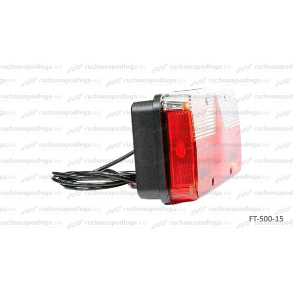 Lampa tylna KINGPOINT 12-36V, żarówka, 6-funkcyjna, LEWA