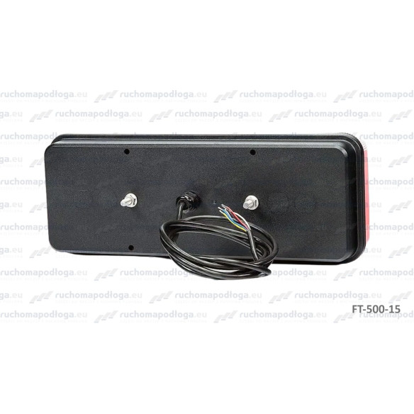 Lampa tylna KINGPOINT 12-36V, żarówka, 6-funkcyjna, LEWA