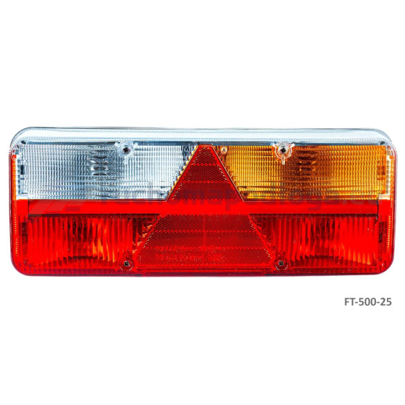 Lampa tylna KINGPOINT 12-36V, żarówka, 6-funkcyjna, PRAWA