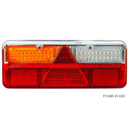 Lampa tylna KINGPOINT LED 12-36V, 6-funkcyjna, LEWA