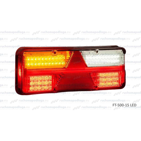 Lampa tylna KINGPOINT LED 12-36V, 6-funkcyjna, LEWA