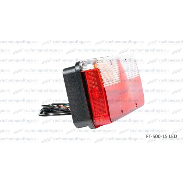 Lampa tylna KINGPOINT LED 12-36V, 6-funkcyjna, LEWA