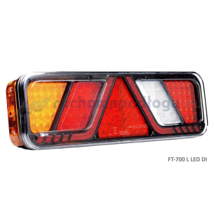 Lampa tylna FT-700 24V, 6-funkcyjna LEWA