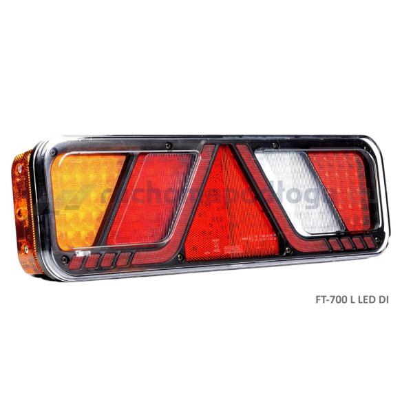Lampa tylna FT-700 24V, 6-funkcyjna LEWA