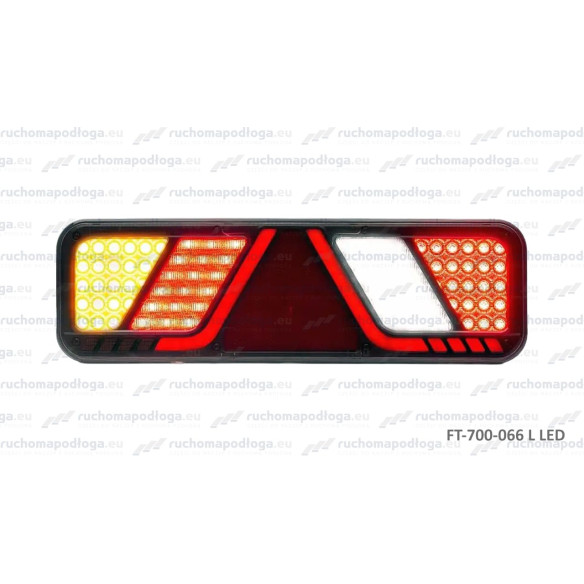 Lampa tylna FT-700 24V, 6-funkcyjna LEWA
