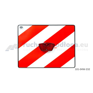 Tablica TI-PG/WOZ lampka czerwona na baterie z wężykiem 300×400