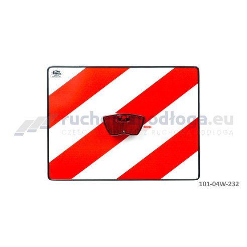 Tablica TI-PG/WOZ lampka czerwona na baterie z wężykiem 300×400
