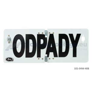 Tablica TI-R/ODPADY/Ło składana odblaskowa 120×300