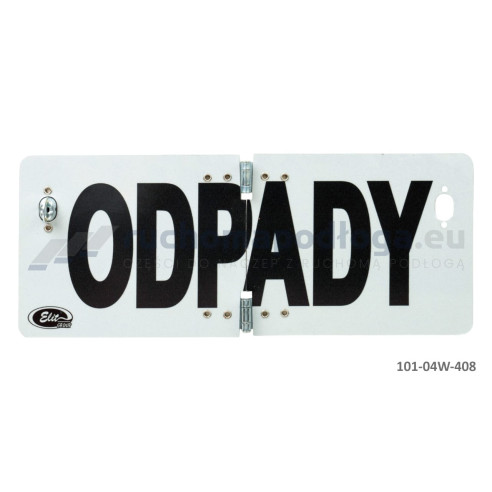 Tablica TI-R/ODPADY/Ło składana odblaskowa 120×300