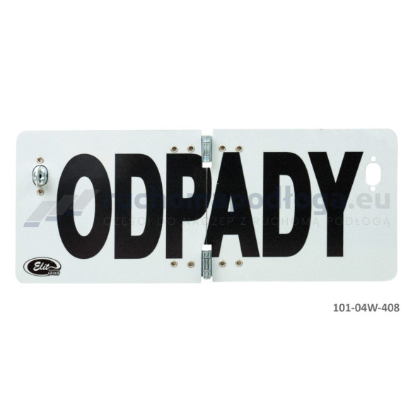 Tablica TI-R/ODPADY/Ło składana odblaskowa 120×300