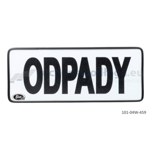 Tablica TI-R/ODPADY/W gładka z wężykiem 120×300