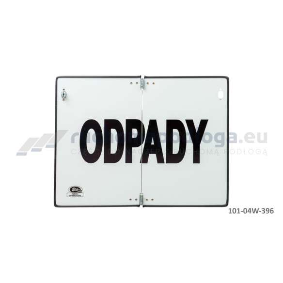 Tablica TI-R/ODPADY/WŁ o odblaskowa z wężykiem składana 400×300