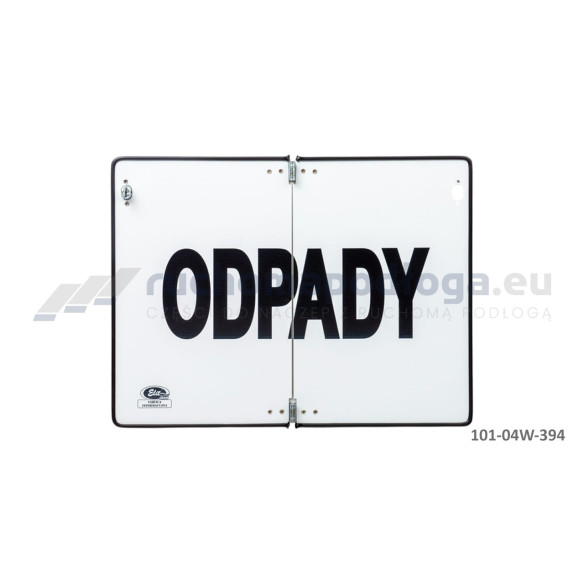 Tablica TI-R/ODPADY/WŁ składana z wężykiem 400×300