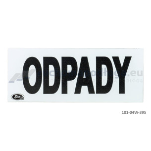 Tablica TI-R/ODPADY/Z gładka 120×300