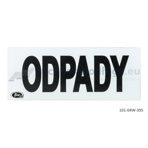 Tablica TI-R/ODPADY/Z gładka 120×300