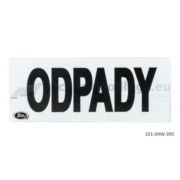 Tablica TI-R/ODPADY/Z gładka 120×300