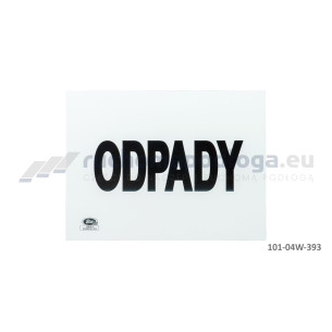 Tablica TI-R/ODPADY/Z gładka 400×300