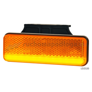 Lampa obrysowa Slim XS pomarańczowa na kątowniku