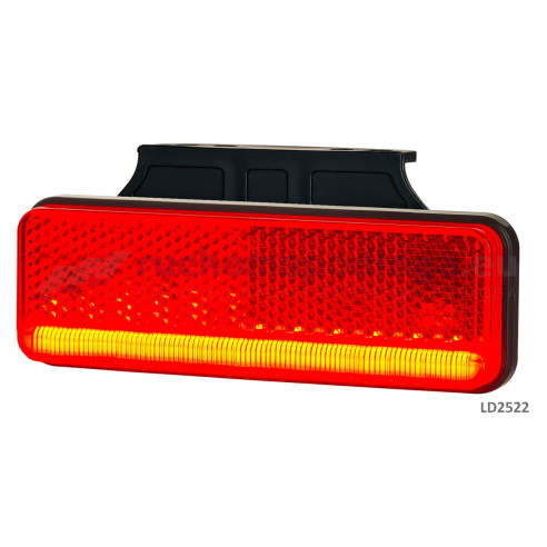 Lampa obrysowa Slim XS czerwona na kątowniku