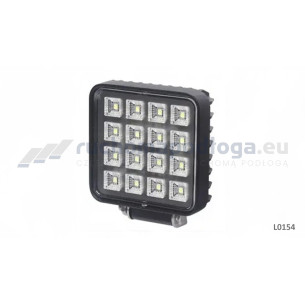 Lampa robocza 16x LED kwadrat z włącznikiem L0154