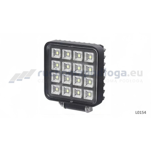 Lampa robocza 16x LED kwadrat z włącznikiem L0154