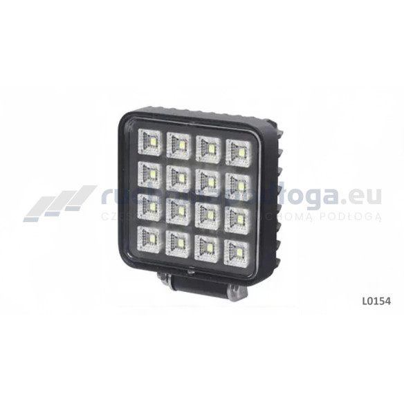 Lampa robocza 16x LED kwadrat z włącznikiem L0154