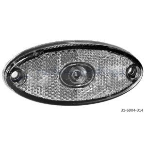 Lampa obrysowa Flatpoint II biała P&R 0,5m