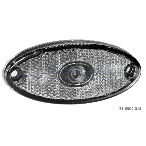 Lampa obrysowa Flatpoint II biała P&R 0,5m