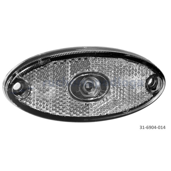 Lampa obrysowa Flatpoint II biała P&R 0,5m