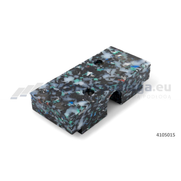 Blok przewodzący z tworzywa sztucznego 132x60x32, do rury Ø25 mm