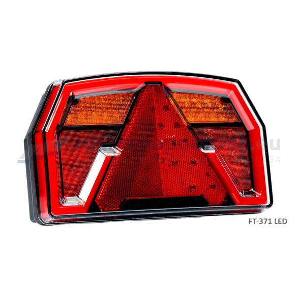 Lampa tylna FT-371 LED 3-funkcyjna