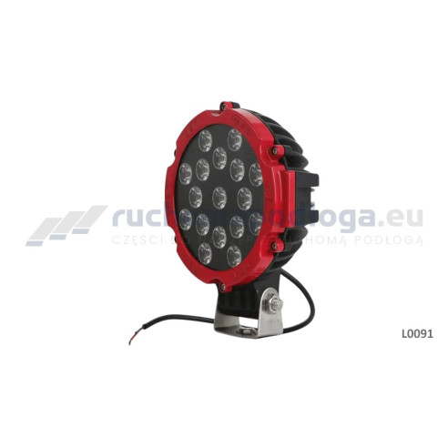 Lampa robocza LED 17x LED okrągła czerwona L0091
