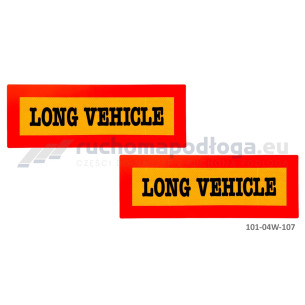 Tablica TI-R/LONG VEHICLE 565x200 2 szt.