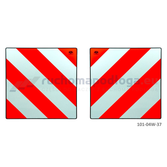 Tablica TI-PG/W 423x423 odblask fluor