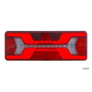 Lampa tylna KMR7 140 LED 12/24V z trójkątem LEWA