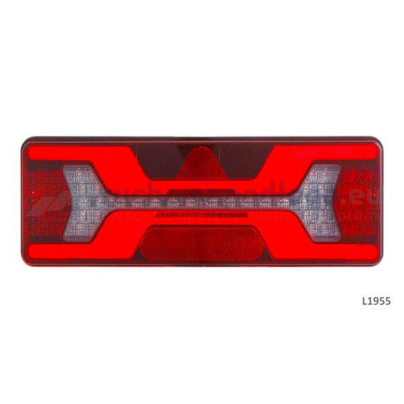 Lampa tylna KMR7 140 LED 12/24V z trójkątem LEWA