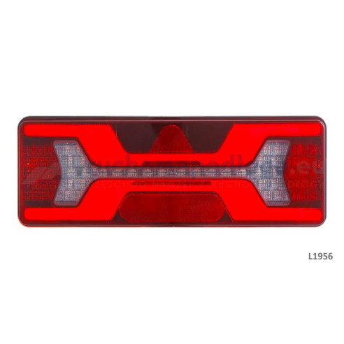 Lampa tylna KMR7 140 LED 12/24V z trójkątem PRAWA