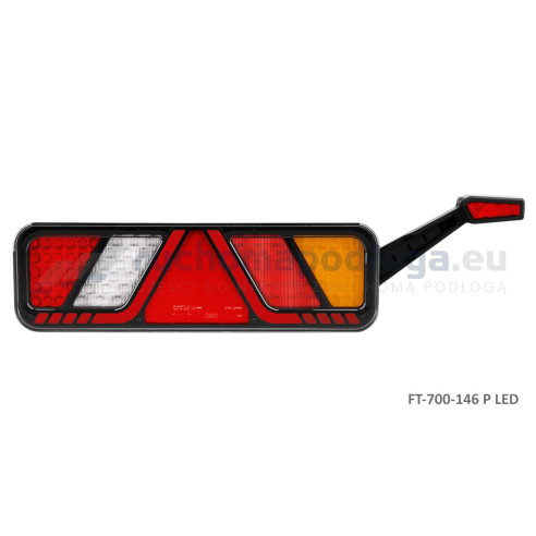 Lampa tylna FT-700 24V, 6-funkcyjna z lampą obrysową PRAWA