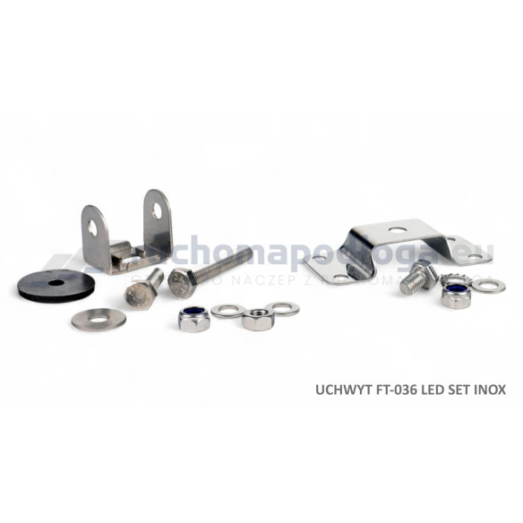 Kompletny zestaw mocujący z blachy INOX do lamp FT-036 LED