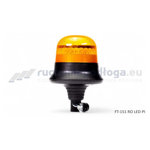 Lampa ostrzegawcza LED na trzpieniu montażowym, 12-36V, błysk rotacyjny