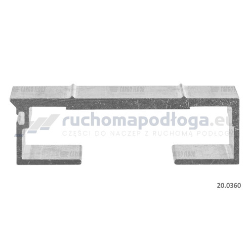 Listwa podłogowa Cargo Floor 112/6mm żebrowana